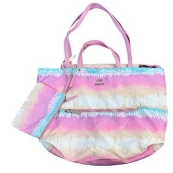 Steve Madden Pink Tie Dye Weekender Tote - Picture 1 of 14
